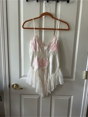Victoria Secret Gold Label Pink and White Teddy